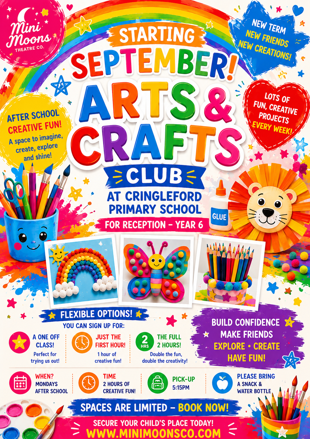 2 HRS CLUB CREATION STATION AND SCULPTING CLUB AT CRINGLEFORD PRIMARY SCHOOL