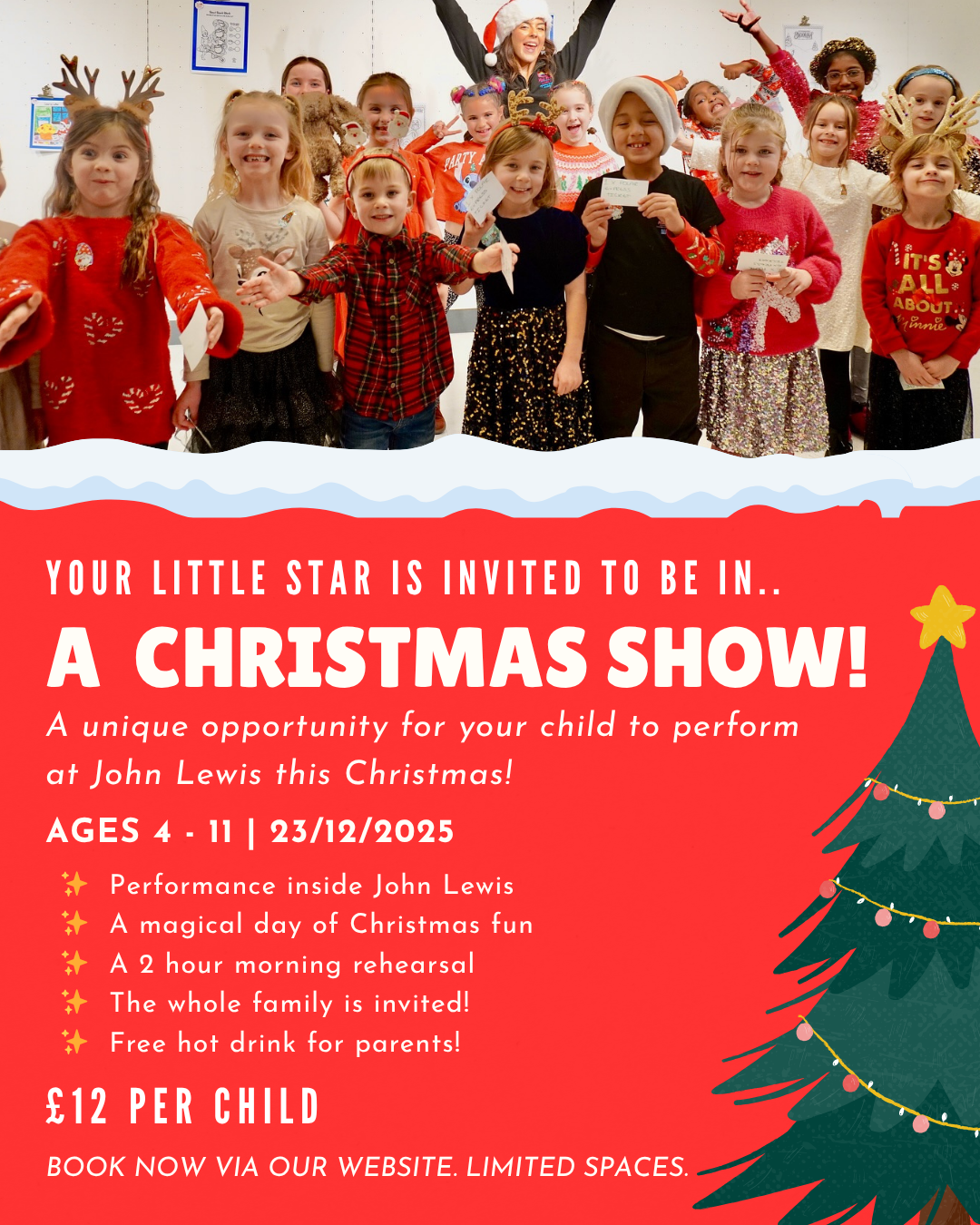 JOHN LEWIS CHRISTMAS PERFORMANCE DAY